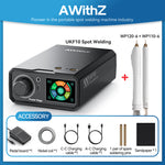 AWithZ UKF10 Spot Welding Machine Super Farad Capacitor Type C Charging Portable Compact Automatic Manual Modes Precision Welding Tool