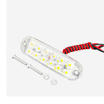 A Pair Of 12LEDs High-Bright Truck LED Flash DC 12-80V Warning Lights Trailer Signal Lamps Emergency Strobe Lights