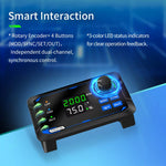LinkMejor Dual-Channel PWM 150 SqW Pulse Signal Generator Adjustable Frequency 1Hz-150kHz 0%-100% Duty Cycle 360° Phase Control Servo Motor Drive Portable Compact Design
