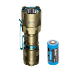 LinkMejor T4 401M EDC Tactical Flashlight 850LM USB Rechargeable with 18350 Battery Small Keychain Flashlight Powerful Long Throw LED Mini Torch Pocket Light