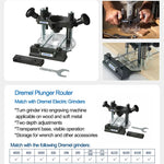 LinkMejor Plunger Router Base Milling Trimming Machine Transparent Plastic Base 2 Depth Adjustment Power Turning Tool Accessory