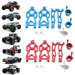 Front Upper Lower Swing Arms Steering Cup For 1/16 SCY 16101 16201 JJRC Q117 Q130 Q132 Metal Upgrade Accessories RC Car Parts