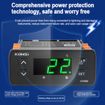 KWS-CH302 AC110-220V LED Digital Thermostat for Incubator Temperature Controller Dual Sensor Refrigeration Defrosting Alarm