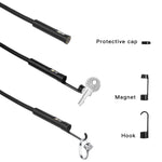 P50 1080P 8mm Dual Camera Piping Borescope Camera 4.5In IPS LCD Digital Inspection Camera With 6 LED for Car Sewer