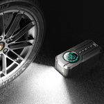 Portable Wireless Air Pump 15000mAh 150PSI Fast Inflation Charging LED Lighting HD Display for Car SUVs Motocycle Bike Ball