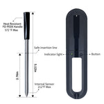 Wireless Smart BBQ Thermometer Bluetooth Probe with Phone App Display Baking Steaming Food Temperature Oven Temperature Kitchen Electric Thermometer Wireless Passive Oven Kitchen Electric High Temperature Probe