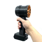 64mm Turbo Fan High-Speed Brushless Motor 2200g Thrust Compatible with Dewal/Mak/Milwauke 18/21V Batteries Ergonomic Press Type Speed Regulation Perfect for Vehicle Drying