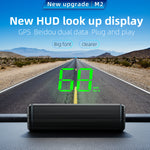M2 KM/H / MPH HUD Car Head-Up Display GPS Speedometer Compass Car Dashboard Screen Universal GPS HD Car Look Up Display