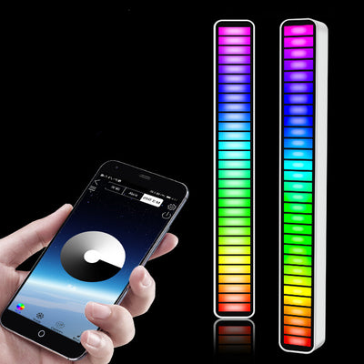 LinkMejor Pickup Lights Sound Control LED Light Smart App Control Color Rhythm Ambient Lamp For Car/Game Computer Desktop Decorative Light