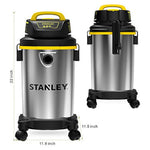 [US Direct] 3-in-1 Wet Dry Vacuum Cleaner  4 Gallon, 4 Peak HP, Stainless Steel Tank with Top Handle Shop Vacuum Cleaner with Blower for Home, Garage, Car, Workshop, Pet Hair