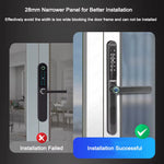 LinkMejor Smart Fingerprint Door Lock 5-in-1 Unlock IP66 Waterproof App Voice Remote Multifunctional Door Lock for Home Security