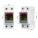 220V 40A/63A Adjustable Voltage Relay with Over Under Voltage Protection Over Current Limit Precision Wattmeter Energy Meter with Automatic Recovery Ideal for Power Consumption Monitoring
