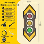 LinkMejor Wireless Remote Control Left Right Turn Signals Bicycle Taillight Intelligent Brake Sensing Safety Warning Cycling Light Type-C Charging Bike Rear Lights for MTB Night Riding