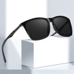 Fashion Black Square TAC Polarized Sunglasses UV400 Protection Sun Eyewear Glasses for Outdoor Cycling Driving Travel Fishing