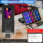 Portable Mobile Phone Thermal Imager -20℃ to 1000℃ Small Thermal Imaging Camera Support Maximum Minimum Center Temperature Measurement 5 Color Palette Modes