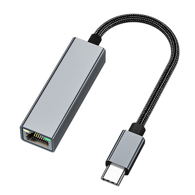 LinkMejor Type C to Gigabit Network Card Port Network Cable Adapter LinkMejor-C to RJ45 Driveless for Laptops Tablets