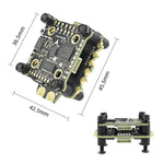 30.5mm*30.5mm LinkMejor H743 & E70 G2 Stack Flight Controller MPU6000 70A 128K 4in1 ESC 4-8S for Racing Freestyle FPV Racing Drone