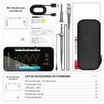 LinkMejor OT5 50MHz Mini Oscilloscope Single Channel 200MSa/s Sampling Rate Portable Digital Signal Analyzer USB Powered Compact Design