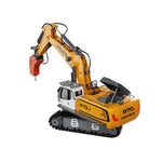 JLY01 JLY02 1/30 17CH RC Simulation Engineering Model Dump Truck/Excavator RTR RC Car Spray Smoke+Light Effects Children Toys