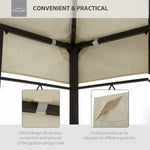 Canopy UV-Resistant Sunshade Cover For Suntime Polenza Patio Gazebo Sunshade Net
