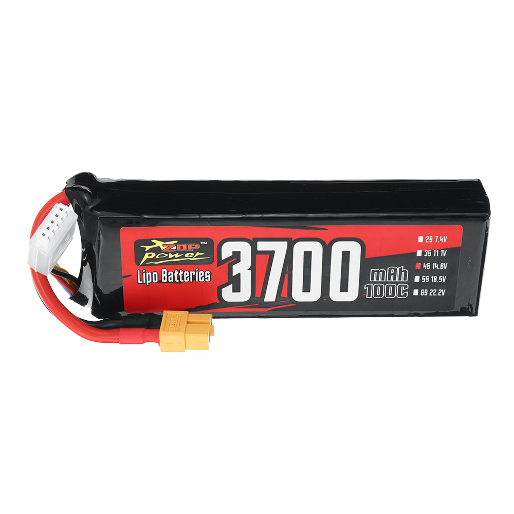 LinkMejor 4S 14.8V 3700mAh 100C 54.76Wh LiPo Battery XT60 Plug for RC Car