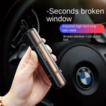 2 in 1 Mini Car Safety Hammer Breakers Multi-function Escape Tool Car Emergency Safety Hammer Cut the Seat Belt Tungsten Steel Rescue Tool