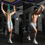 LinkMejor 11pcs Heavy Duty Latex Resistance Band Exercise Elastic Band Set For Sport Strength Pull Up Assist Band Workout Pilates Fitness Equipment