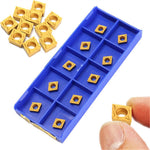 10pcs CCMT060204-HM YBC251 Carbide Insert Titanium Coated Carbide Cutter