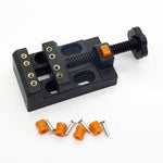 Fast Eight-Hole Table Vise Mini Clamping Bed for Bodhi Walnut Carving Fixed Jig Woodworking Small Table Vise Portable