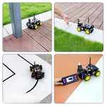 LinkMejor ESP32 CAM Automation Smart Robot Car Kit Ultrasonic Obstacle Avoidance Face Recognition for Arduino IDE Keil5 Programming