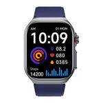 ET585 2.04inch AMOLED Display PPG+ECG Micro-physical Examination Function HRV Detection Heart Rate Blood Pressure Blood Oxygen Monitor Sleep Monitoring Blood Sugar Blood Component BMI Measurement Meto NFC Music Playback Waterproof Smart Watch