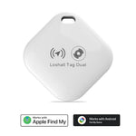 Loshall Mini GPS Tracker Smart Tag Apple Android Dual System Global Locator Pet Wallet Suitcase Car Elderly Kids Anti-Lost
