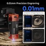 iKier X10 Pro Upgraded 10W Laser Engraving Machine Laser Engraver with Gen2 Spot Compression Technology for Wood and Metal Dark Acrylic Glass