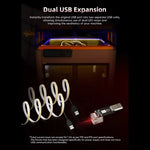 LinkMejor Panda Hub 3D Printer Hub Double USB Output Extension Adapter Module for P1S/P1P Seamlessly Integration