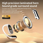 YYK-Q16PRO Wireless bluetooth 5.4 Earbuds AI Translation Earphone Touch Screen 360° Surround Stereo ENC Call Noise Cancelling 40H Playback Flexible Earhooks Sports Headphones
