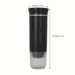 IPRee Portable Wireless Electric Espresso Coffee Machine For Travel Car Home Camping Coffee Maker 3-in-1 Capsule Powder Coffee Maker