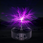 Tesla Coil Electronic Music Box 60W Bluetooth Audio Input Touch Lightnings 0-10CM Discharge Frequency 5-50Hz Scientific Experiment Model ABS Material Compact Design Wireless Lighting Show