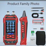 AV TOOLTOP ET636/ET638 Cable Tester and Multimeter 3.2-Inch Color Screen DCV ACV DCA ACA Resistance Capacitance Frequency Rechargeable Battery
