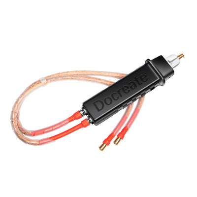 DIY Handheld Spot Welding Pen Gold-Plated Pure Copper 1500A High Conductivity 66cm Compact 414g for Battery 18650 Welding