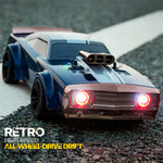 LinkMejor Q142 RTR 1/14 2.4G 4WD Drift RC Car Retro LED Light High Speed Full Proportional Flat On-Road Classic Vehicles Models Toys