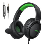 LinkMejor BG02 Gaming Headset Wired Headphones with Microphone Titanium 50mm Drivers 3.5mm Wired Connection Headphones