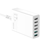 LinkMejor® BW-S15 60W 6-Ports USB Charger Dual QC3.0 Desktop Charging Station Smart Charger EU Plug Adapter
