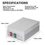 30W Handheld Power Amplifier 15W 30W Adjustable Output Power Half-Duplex Operation Low Reception Loss Stable Performance