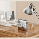 LinkMejor Clock Student Alarm Clock Plug-In Dual-Purpose Large Screen Display Digital Clock Voice-Controlled Temperature Clock