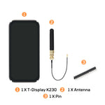 LinkMejor T-Display K230 Development Board 4.1 Inch AMOLED Touchscreen Dual 64-Bit RISC-V CPU 8Gb LPDDR4 2MP 1080P Camera WiFi RJ45 LoRa Communication