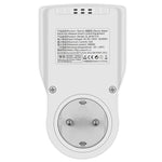 LinkMejor Digital Wattmeter EU Plug 220V AC Power Meter Electricy consumption Energy Meter Power Kilowatt Wattage Electricity Meter