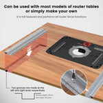 LinkMejor Wnew Woodworking Router Table Fence Aluminium Profile Fence System 700mm with Sliding Brackets Bit Guard