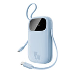 Baseus PPQD3-1022D 22.5W 73Wh 20000mAh Power Bank with Dual Integrated Cables LED Digital Display External Battery Power Supply with 2 Inputs & 4 Outputs Fast Charging for iPhone 16 16 Pro 15 14 13 Pro Max for Huawei Pura X for Xiaomi 15pro