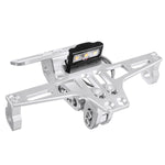 12V CNC Motorcycle Alloy License Number Plate Holder Bracket LED Lights Universal