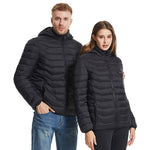 LinkMejor HZ-23 23 Zones Heated Jacket - Four-control, USB Charging, Smart Thermal Warm Jacket Uniex Heated Hooded Coat Outdoor Sportswear